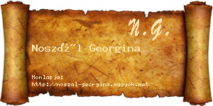 Noszál Georgina névjegykártya